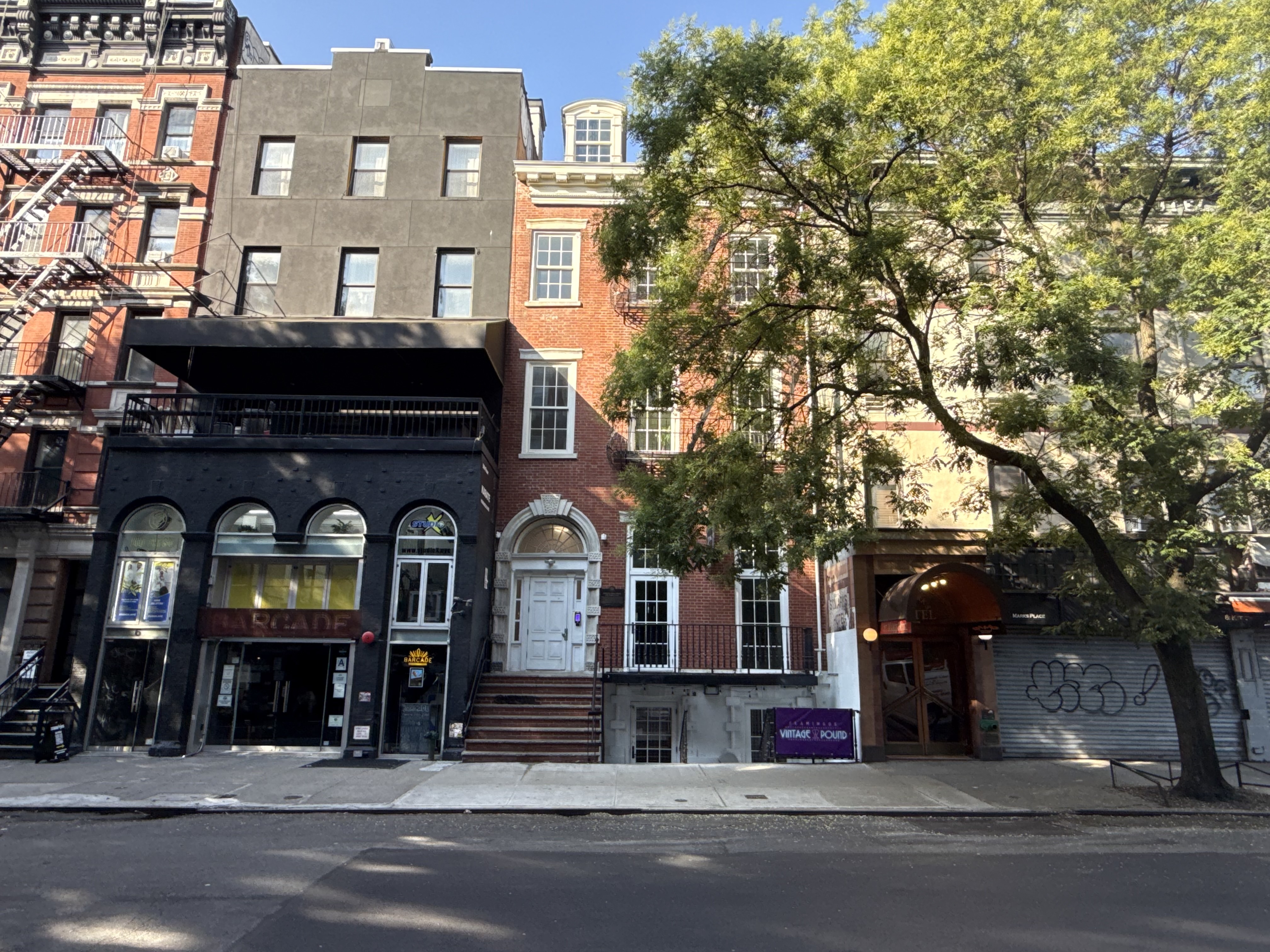 Nighttime view of St. Mark’s Place